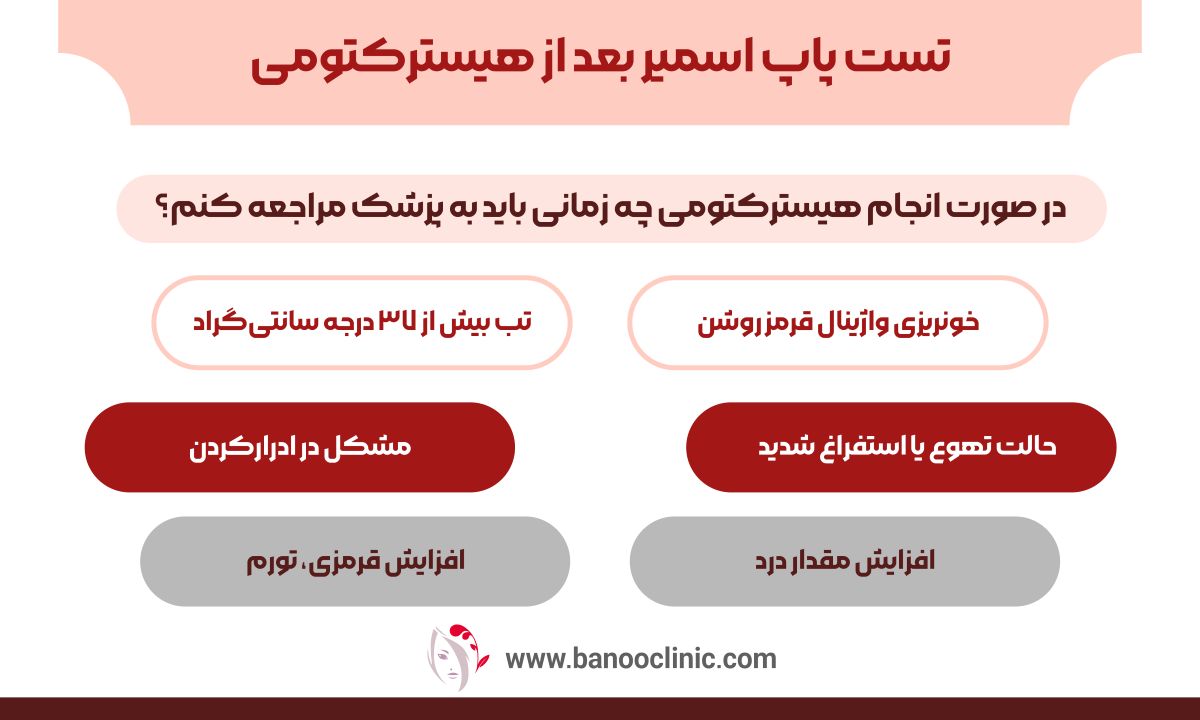تست پاپ اسمیر بعد از هیسترکتومی