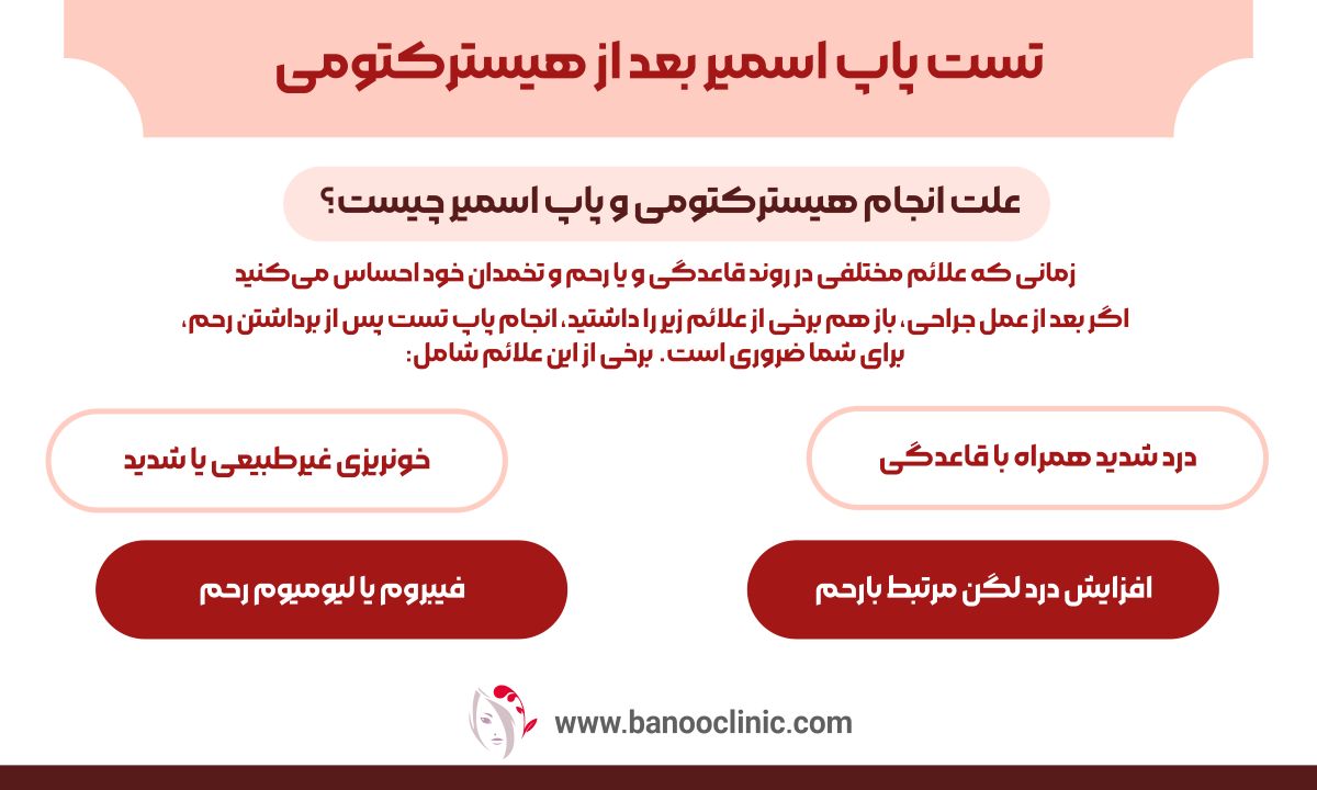 تست پاپ اسمیر بعد از هیسترکتومی