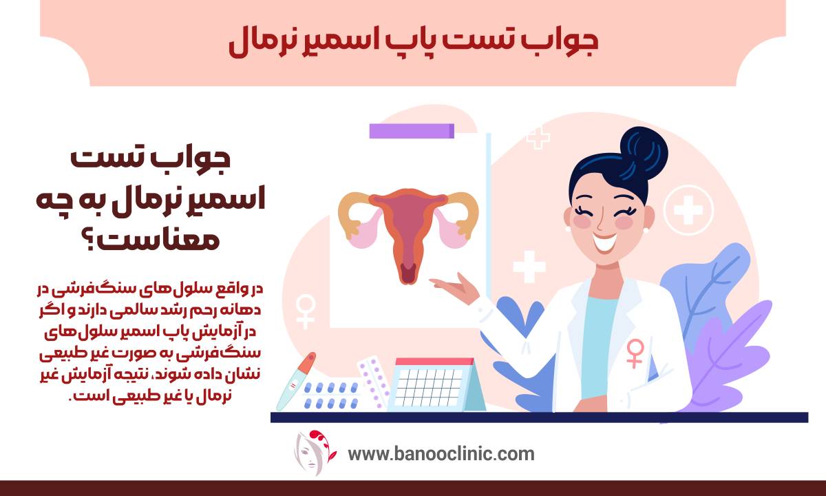  جواب تست پاپ اسمیر نرمال‌‌‌