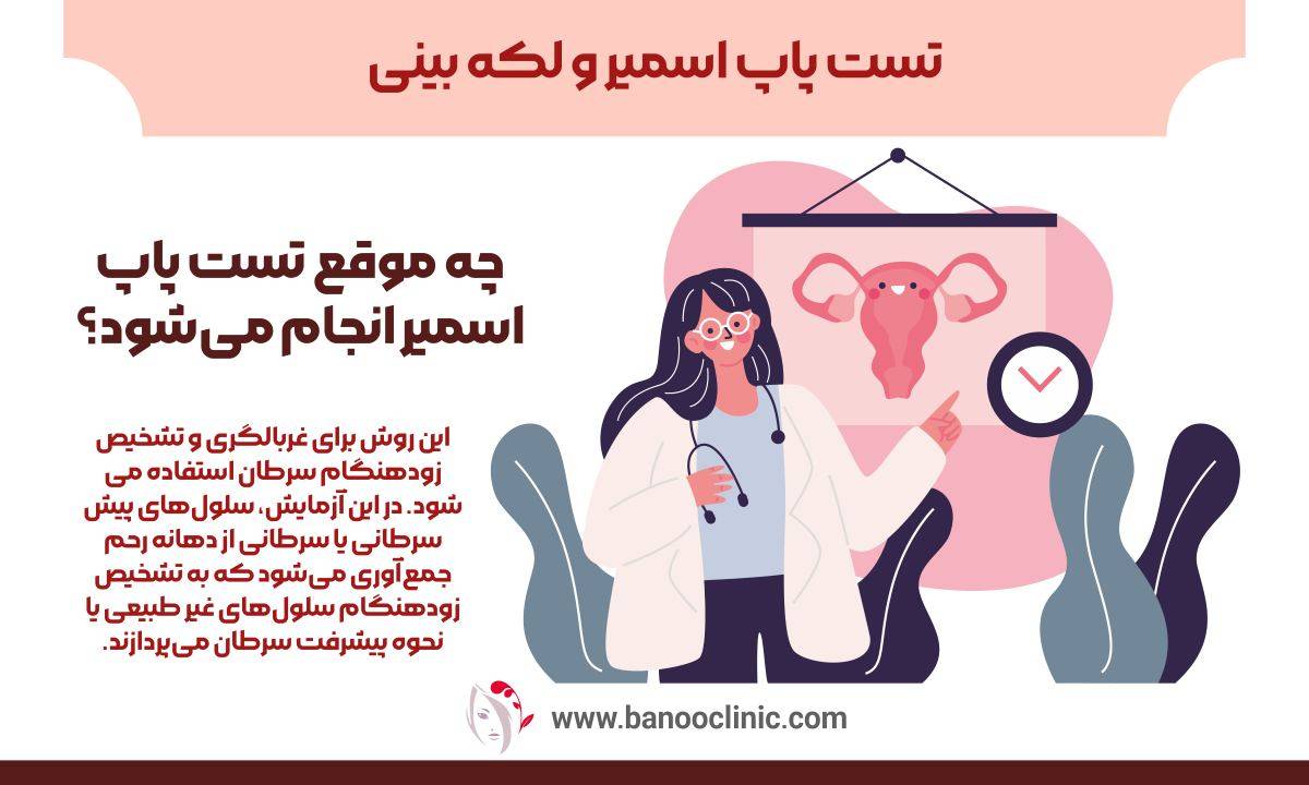 تست پاپ اسمیر و لکه بینی