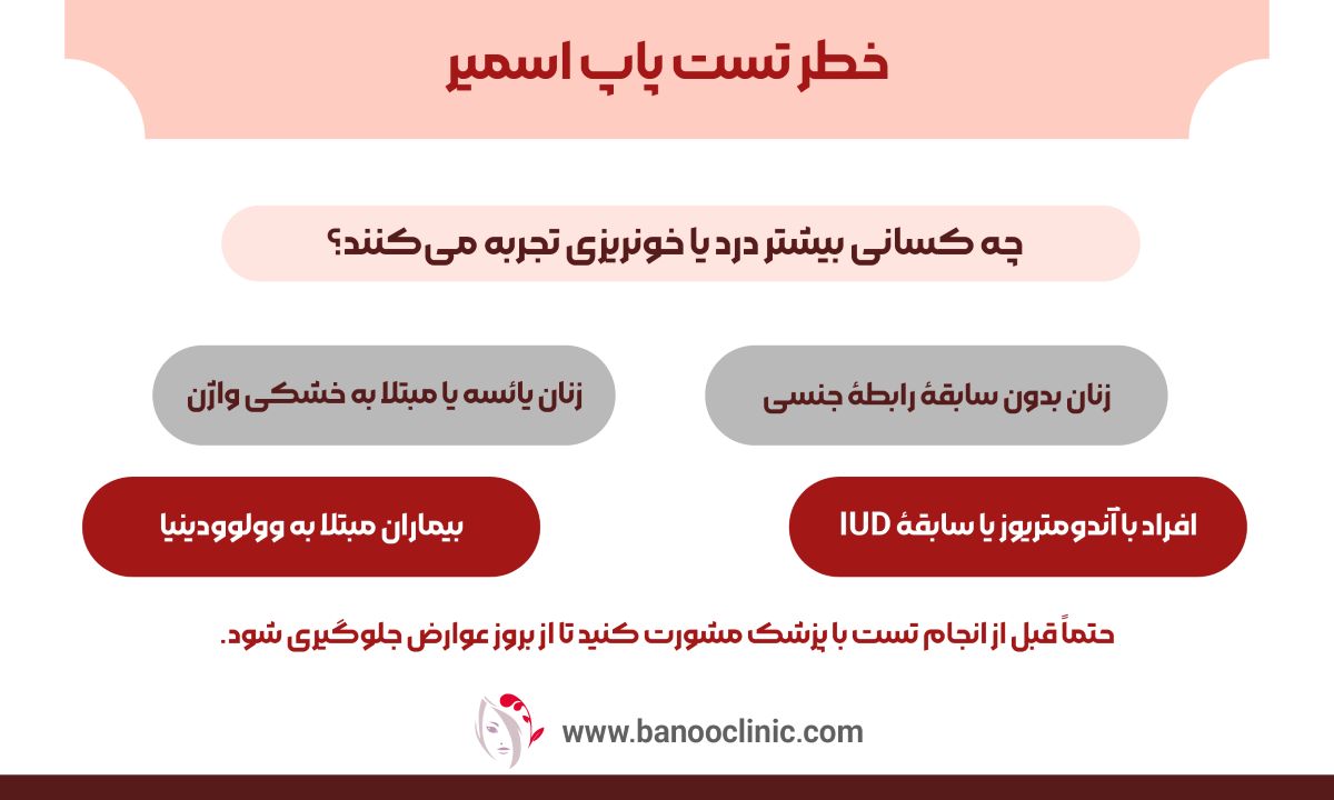 خطر تست پاپ اسمیر